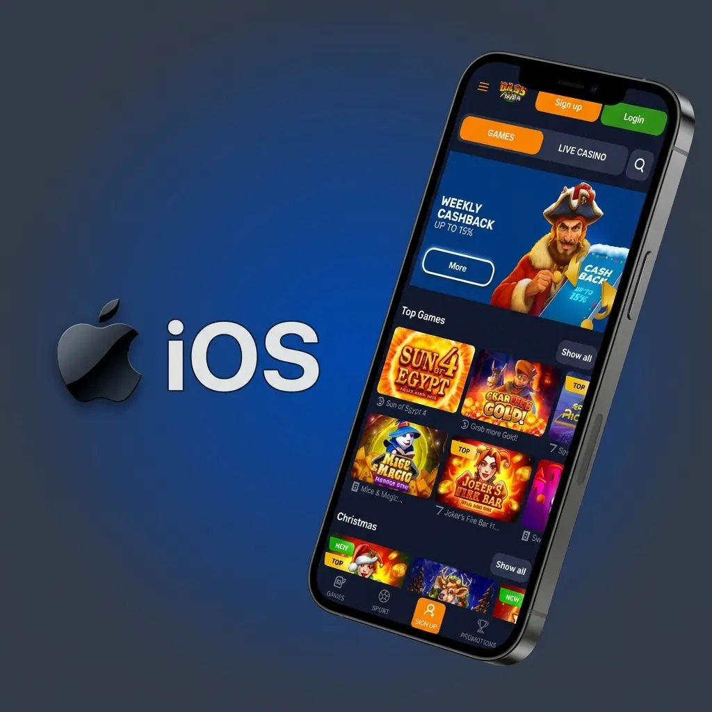 Basswin iOS mobile site guide showing steps to add the platform to your iPhone or iPad home screen via Safari